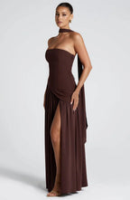 Women's Strapless Corset Maxi Dress | Hathersage_6
