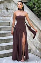 Women's Strapless Corset Maxi Dress | Hathersage_8