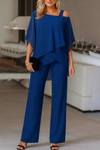 Women's Cold Shoulder Evening Pant Set | Ophelia_4