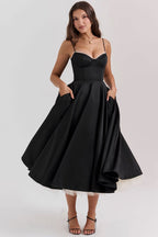 Women's Corset Bodice Midi Dress | Ellerby_14