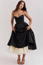 Women's Corset Bodice Midi Dress | Ellerby_17