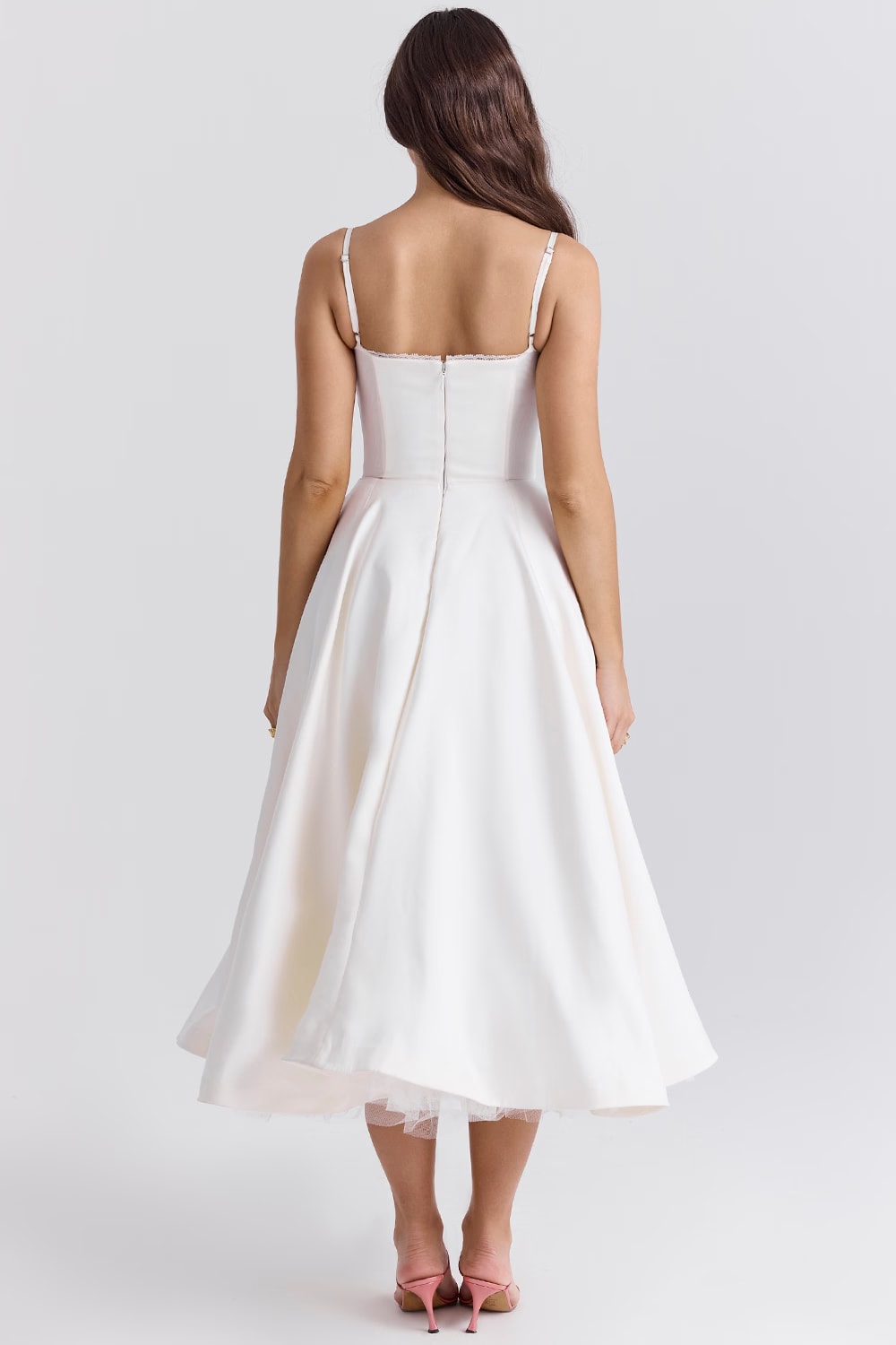 Women's Corset Bodice Midi Dress | Ellerby_21