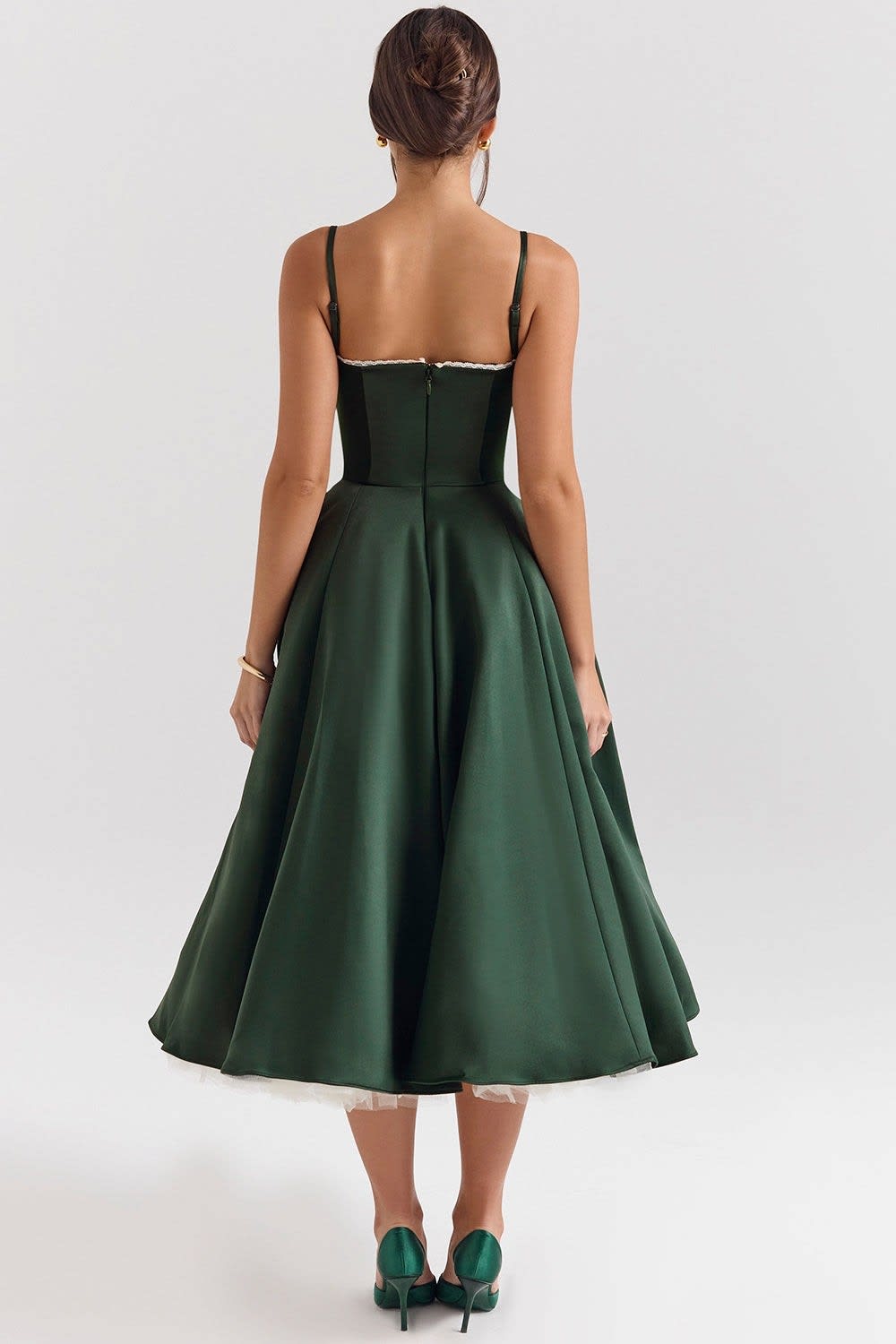 Women's Corset Bodice Midi Dress | Ellerby_29