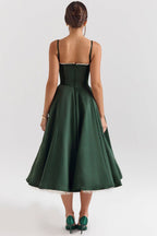 Women's Corset Bodice Midi Dress | Ellerby_29