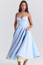 Women's Corset Bodice Midi Dress | Ellerby_3