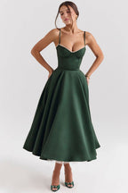 Women's Corset Bodice Midi Dress | Ellerby_30