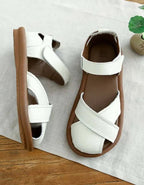 Women's Crossover Strap Flat Sandals | Loveday_3