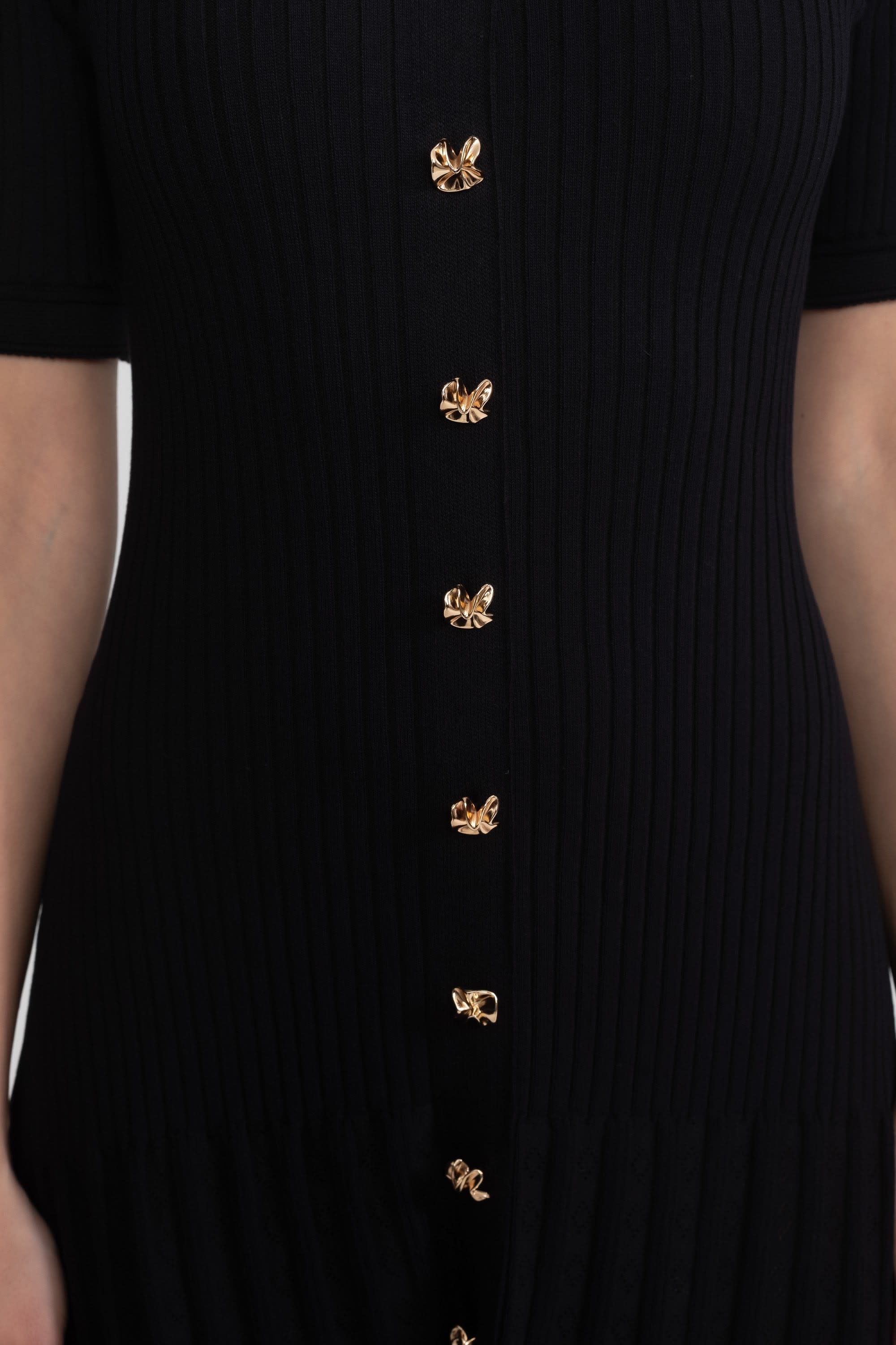 Women's Ribbed Cotton Blend Midi Dress | Sylvana_5