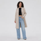 Women's Longline Wool Blend Coat | Ophelia_4