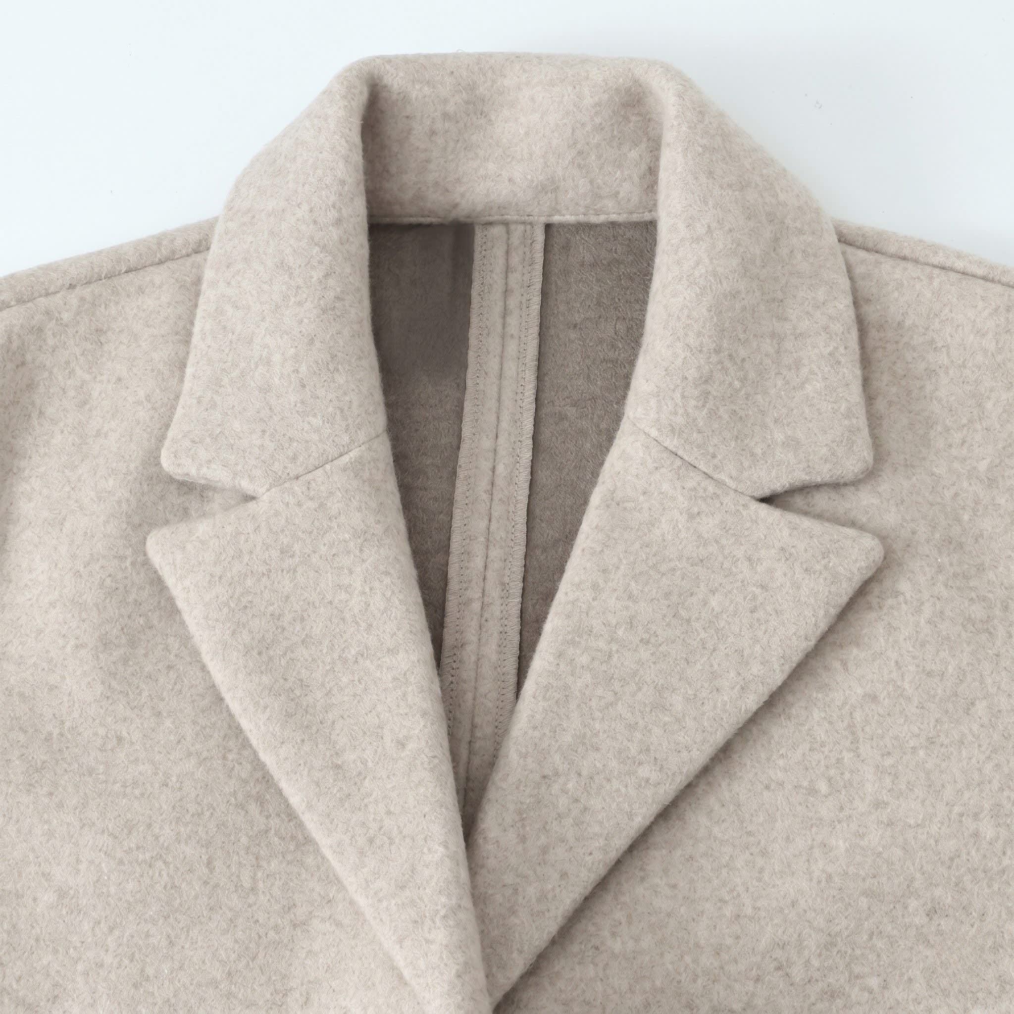 Women's Longline Wool Blend Coat | Ophelia_7