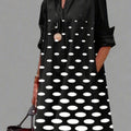 Women's Polka Dot Shirt Dress | Theodora_1