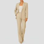 Women's Tailored Straight Leg Pants Suit | Greystoke_3