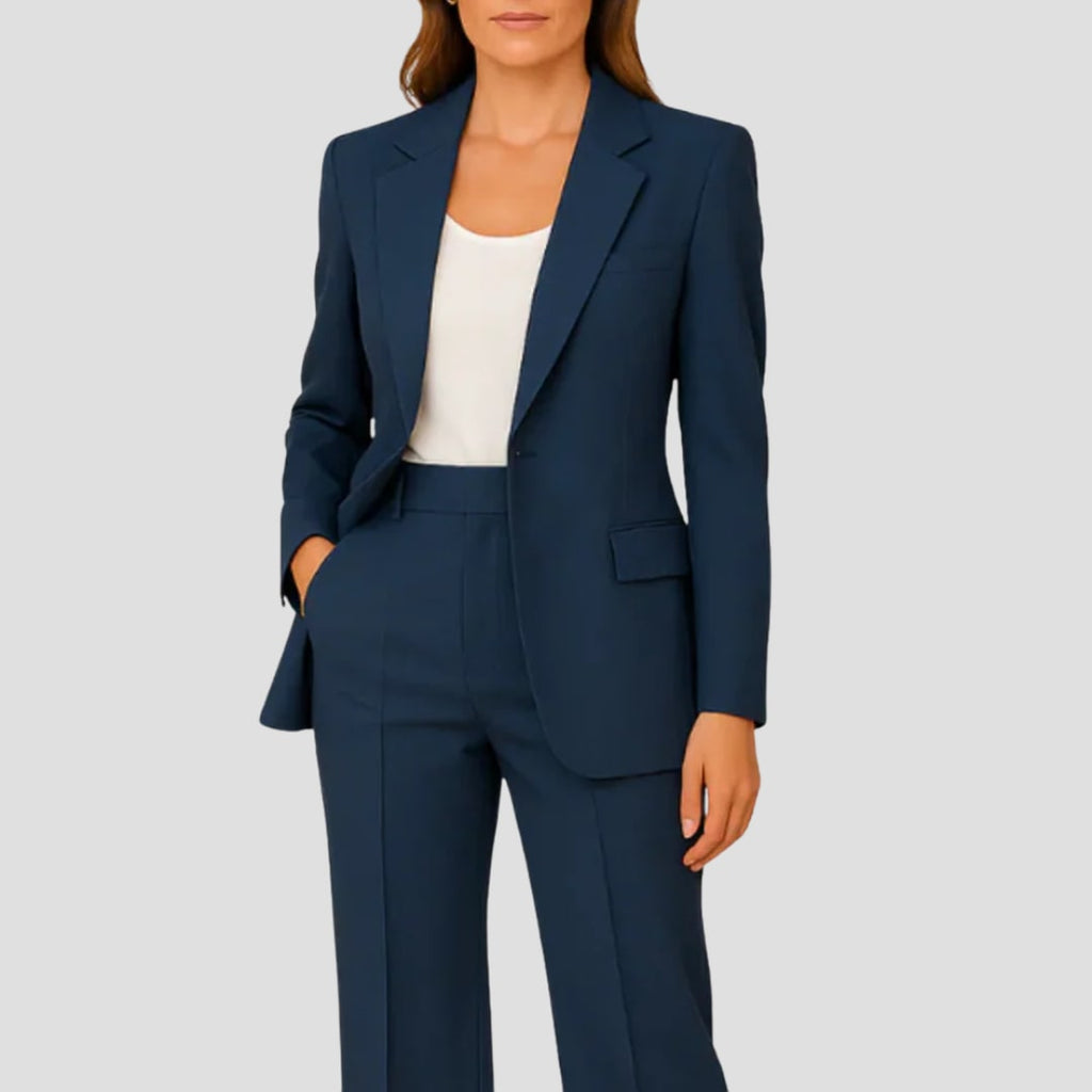 Women's Tailored Straight Leg Pants Suit | Greystoke_5