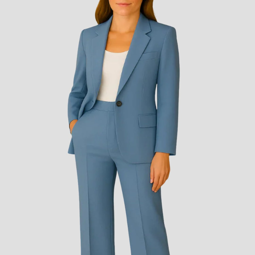 Women's Tailored Straight Leg Pants Suit | Greystoke_7