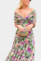 Women's V Neck Ruched Waist Maxi Dress | Lambourn_10