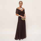 Women's V Neck Ruched Waist Maxi Dress | Lambourn_2