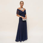 Women's V Neck Ruched Waist Maxi Dress | Lambourn_3