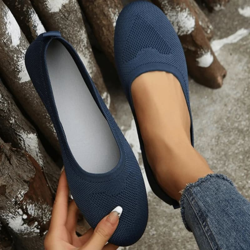 Women's Knit Slip On Ballet Flats | Prudence_1