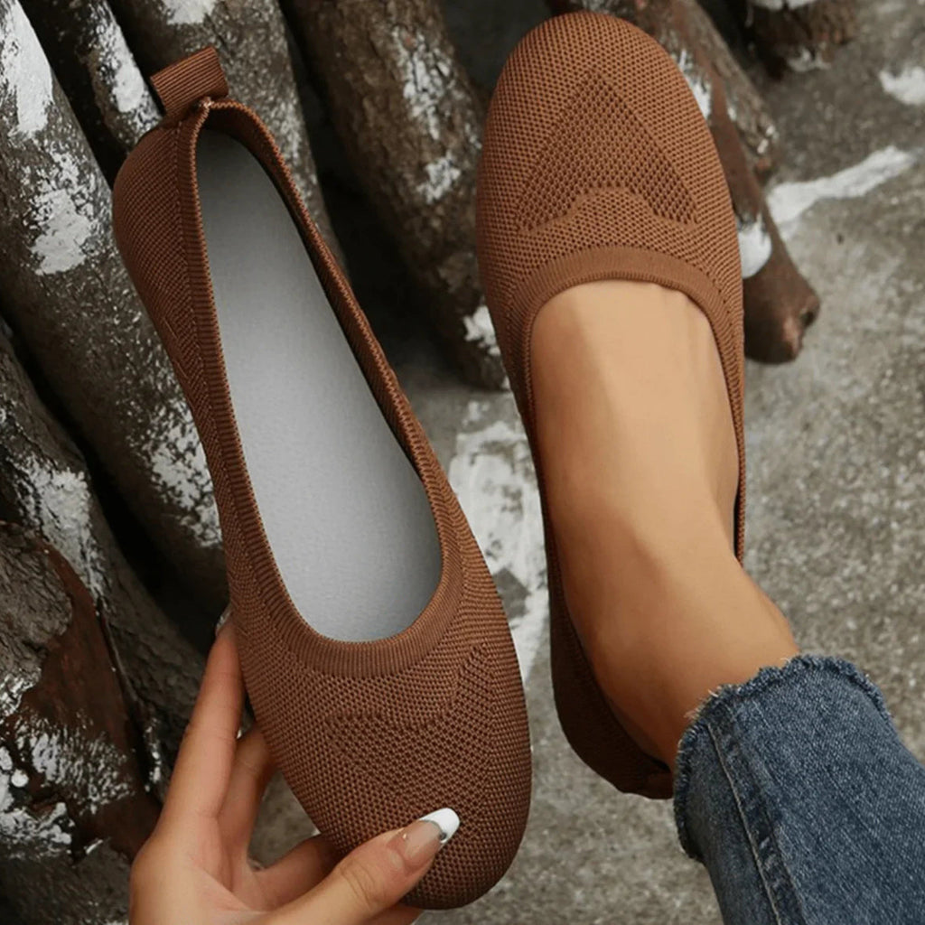 Women's Knit Slip On Ballet Flats | Prudence_3