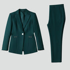 Women's One Button Blazer Two Piece Set | Myfanwy_1