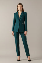 Women's One Button Blazer Two Piece Set | Myfanwy_2