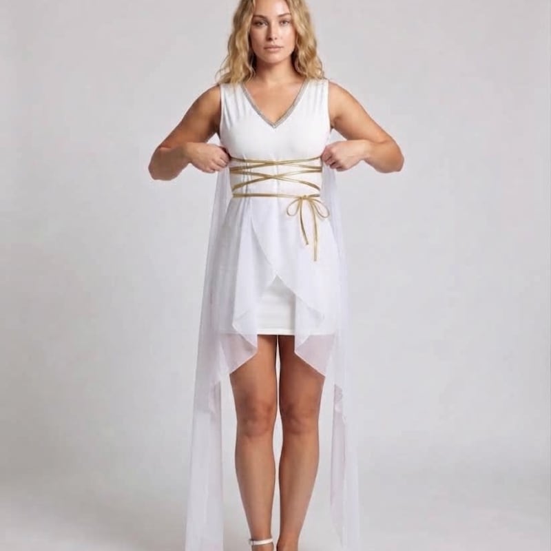 Women's Grecian Goddess Halloween Costume Dress | Wenlock_1