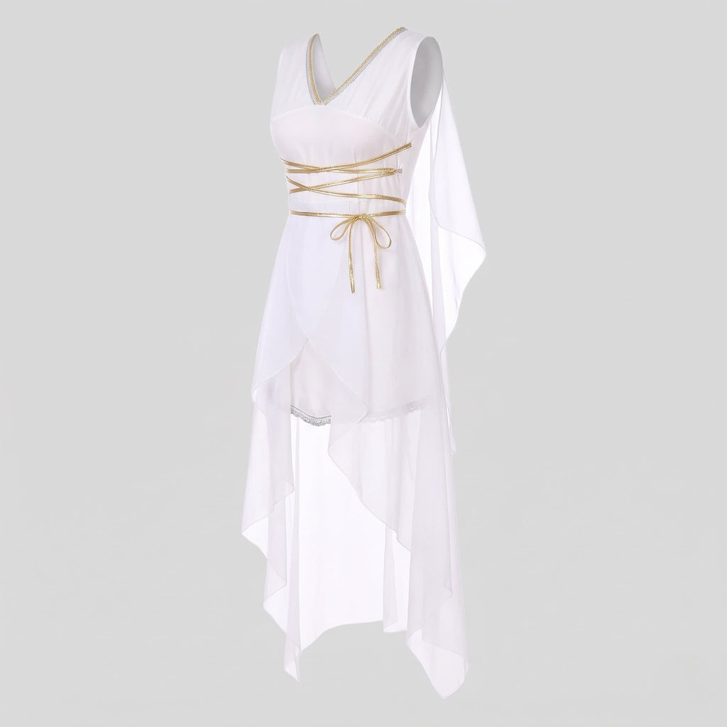 Women's Grecian Goddess Halloween Costume Dress | Wenlock_4
