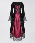 Women's Velvet Gothic Maxi Costume Dress | Dalbury_5