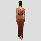 Women's One Shoulder Draped Maxi Dress | Calverley_6