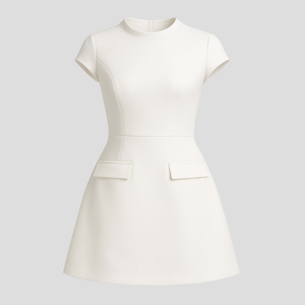 Women's Cap Sleeve A-Line Mini Dress | Cliveden_2