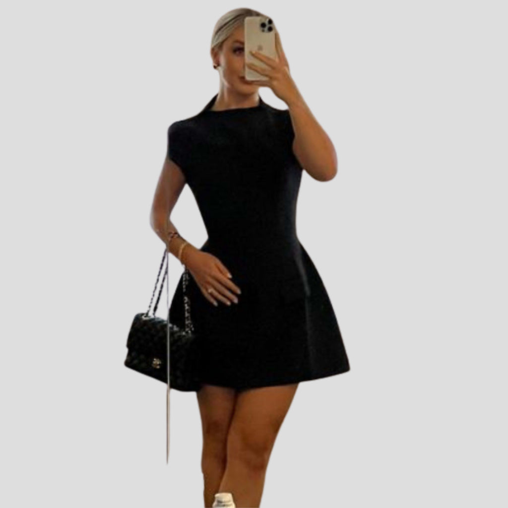 Women's Cap Sleeve A-Line Mini Dress | Cliveden_7