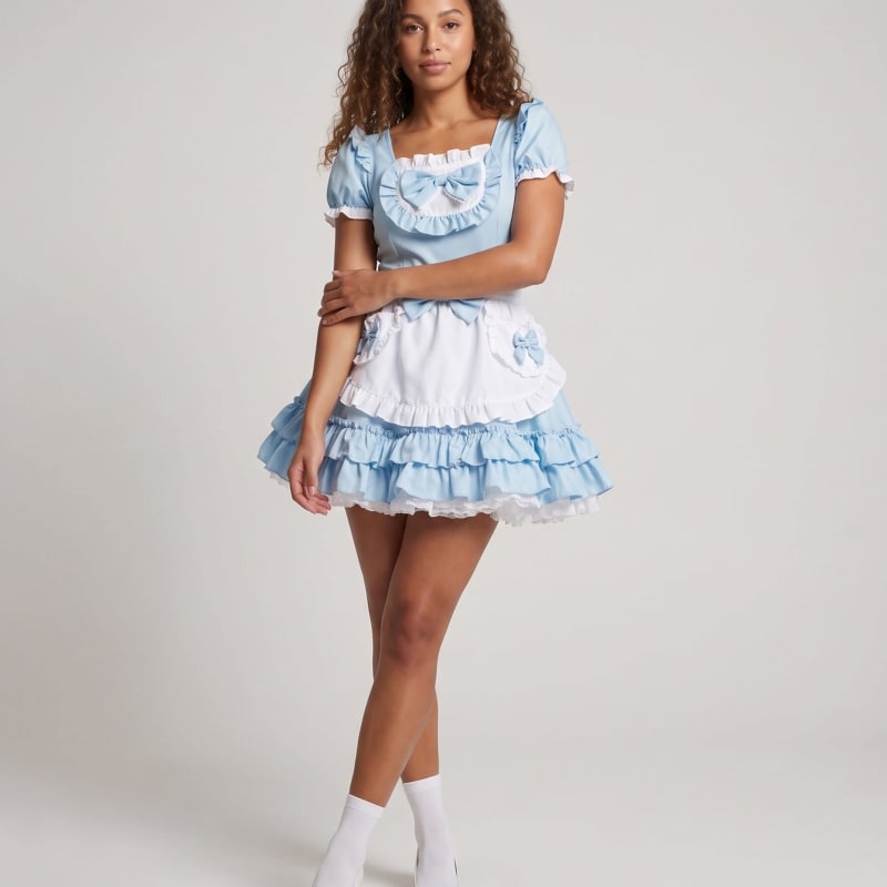 Women's Ruffled Apron Costume Dress | Vowchurch_1