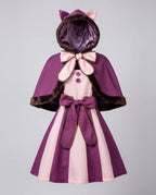 Women's Hooded Cape Cat Halloween Costume Dress | Langdale_4