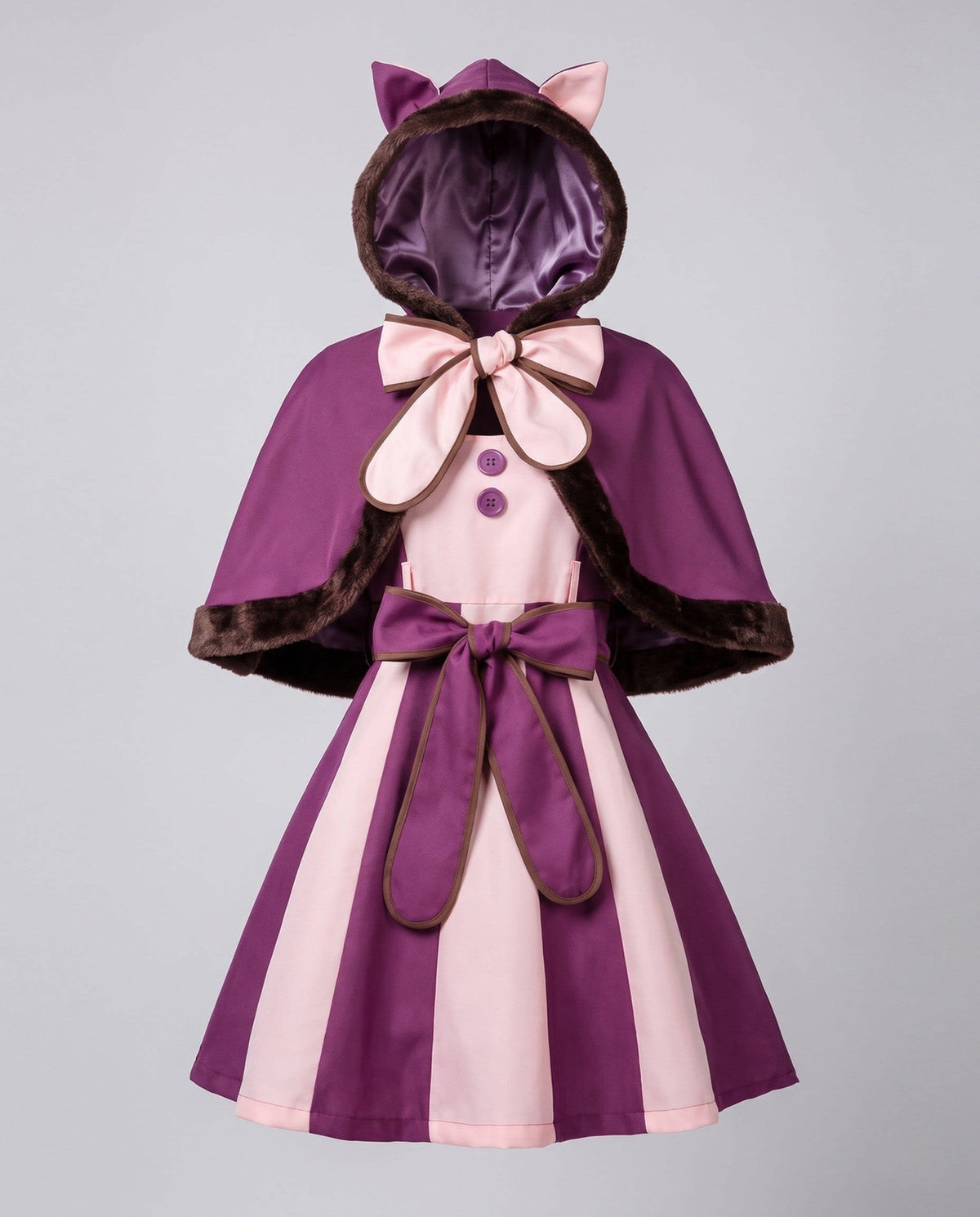 Women's Hooded Cape Cat Halloween Costume Dress | Langdale_4