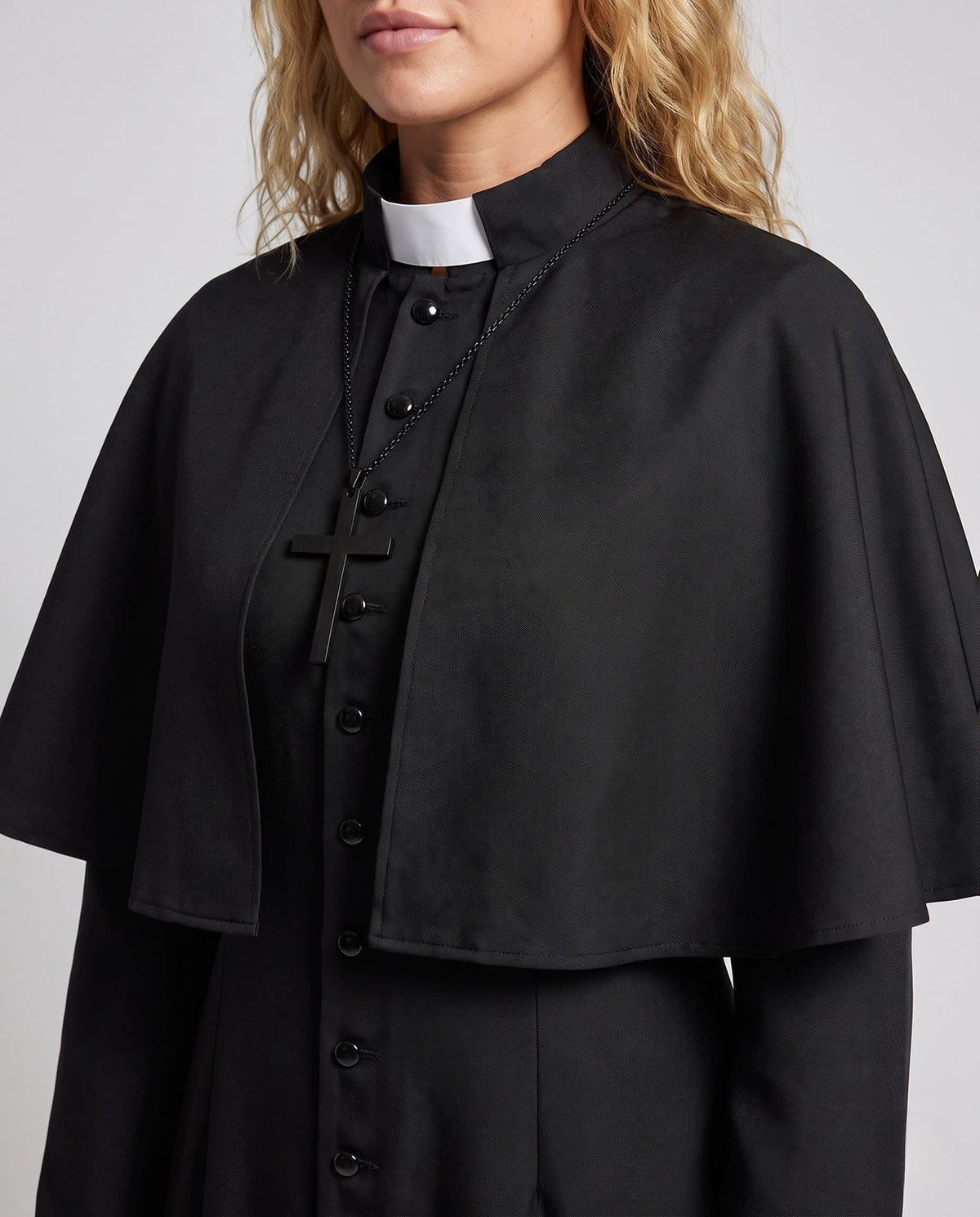 Women's Caped Priest Halloween Costume Robe | Sedgemoor_2