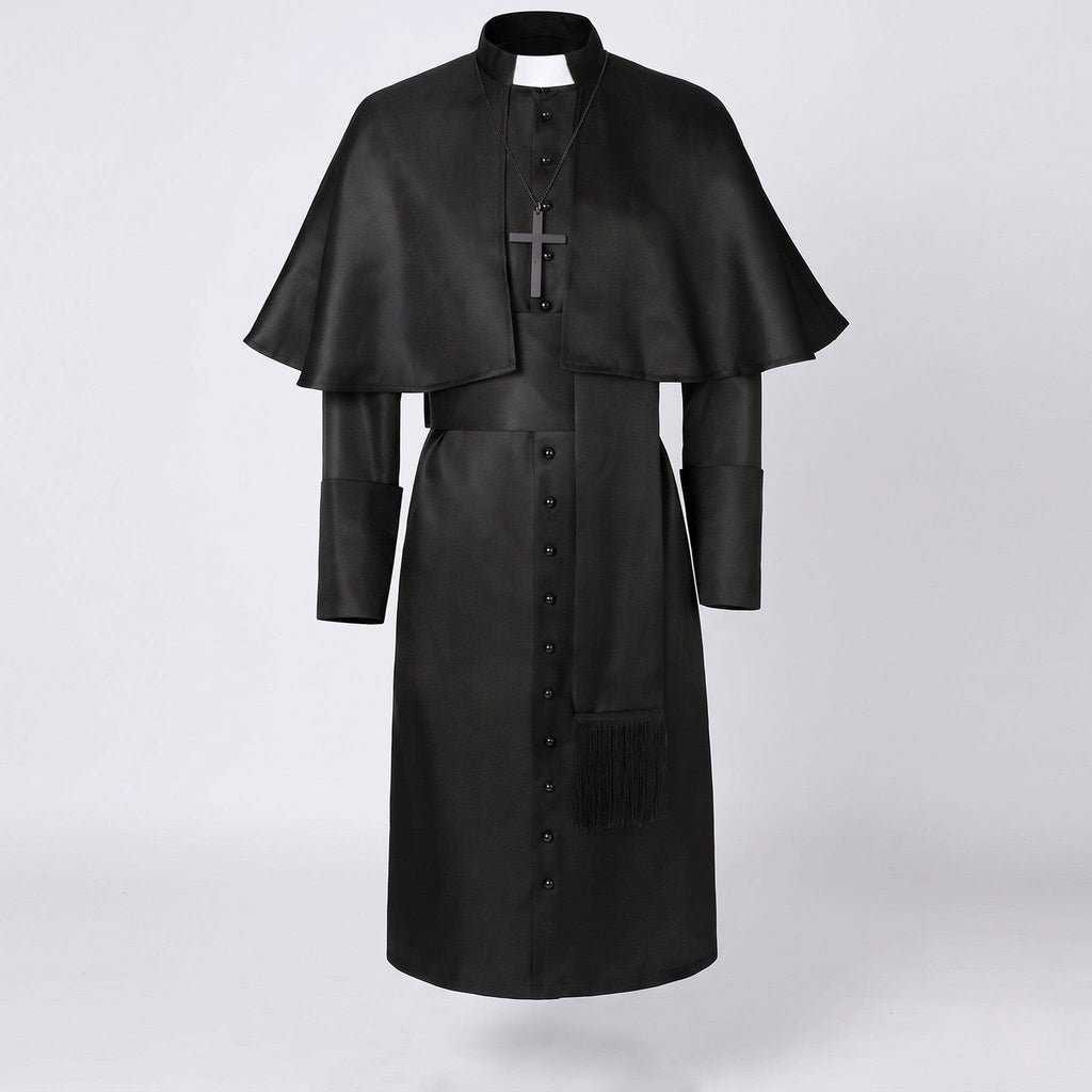 Women's Caped Priest Halloween Costume Robe | Sedgemoor_4