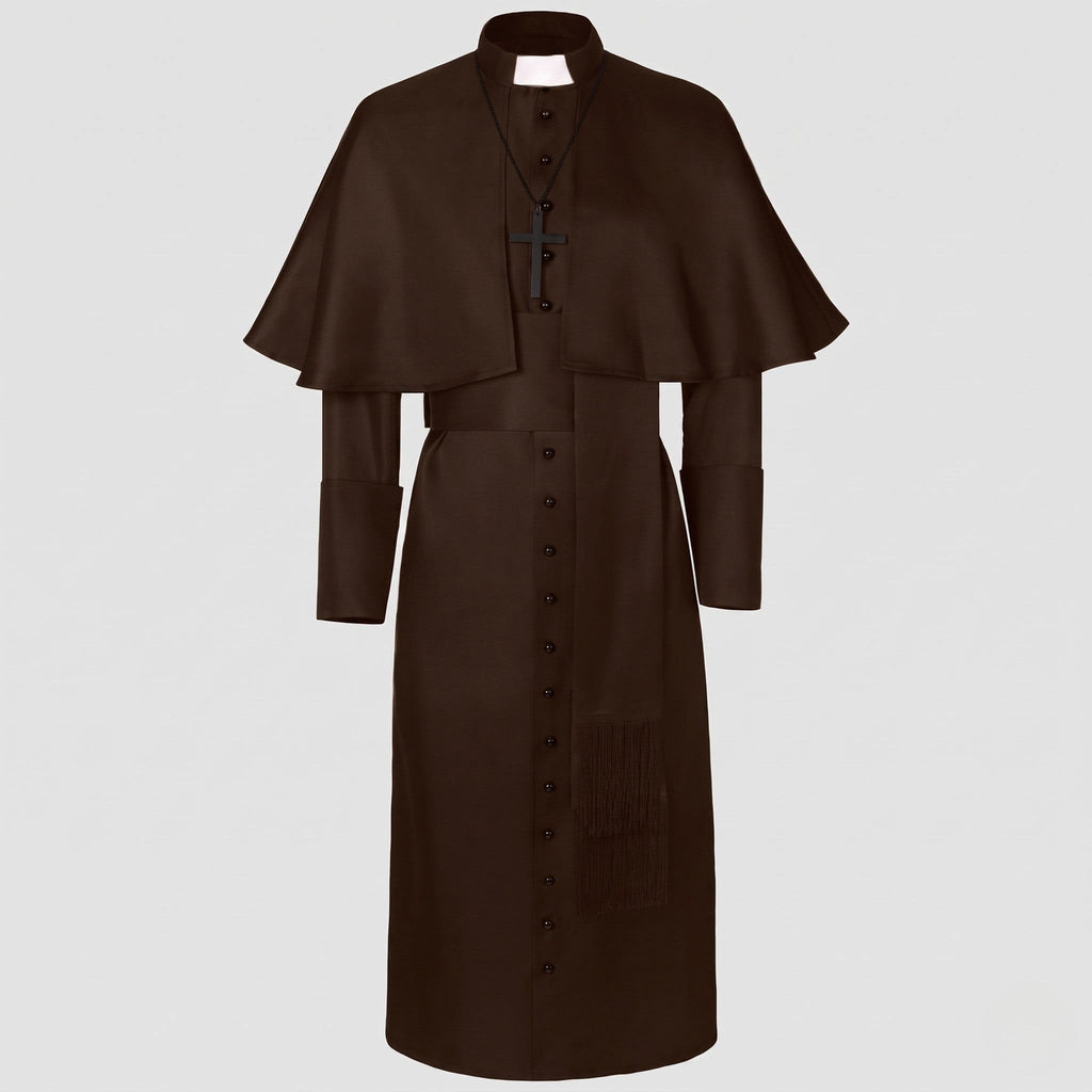 Women's Caped Priest Halloween Costume Robe | Sedgemoor_6