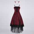 Women's Velvet Devil Halloween Costume Dress | Rosabel_4