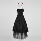 Women's Velvet Devil Halloween Costume Dress | Rosabel_5