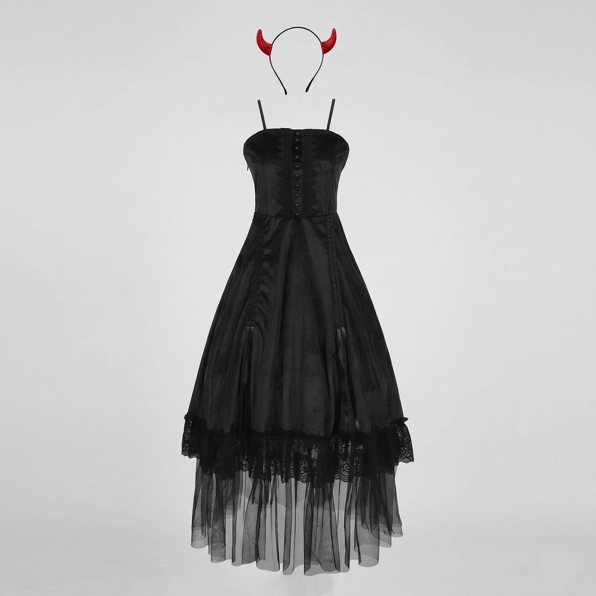 Women's Velvet Devil Halloween Costume Dress | Rosabel_5