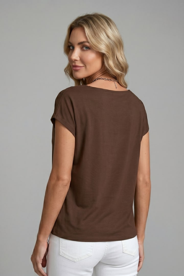 Women's Cowl Neck Draped Blouse | Rhosyn_12