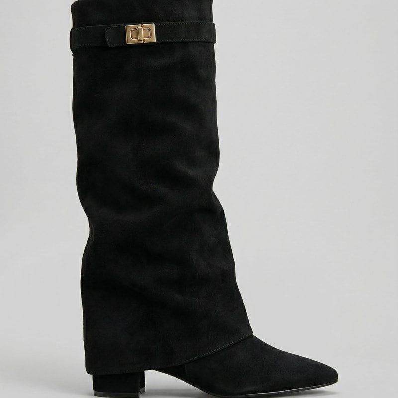 Women's Knee High Block Heel Boots | Merrivale_1