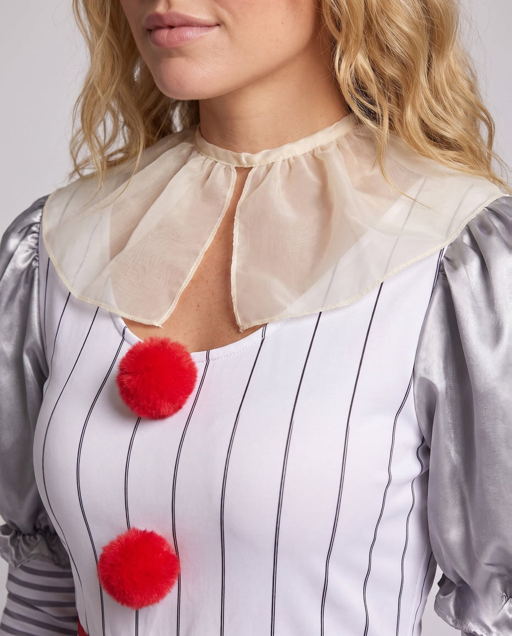 Women's Ruffle Collar Clown Halloween Costume Dress | Denholme_2