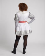Women's Pinstripe Pom Pom Clown Costume Dress | Doverdale_4