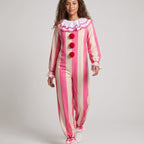 Women's Striped Clown Halloween Costume Jumpsuit | Inglewood_1