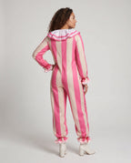 Women's Striped Clown Halloween Costume Jumpsuit | Inglewood_3