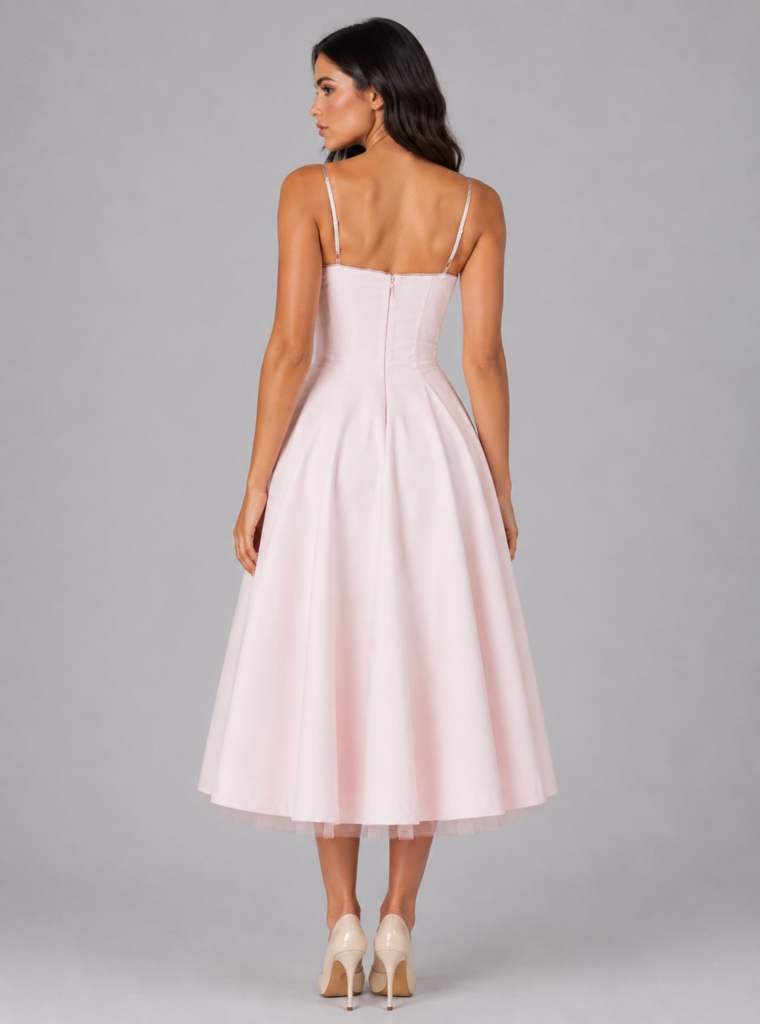 Women's Corset Bodice Midi Dress | Charlotta_2