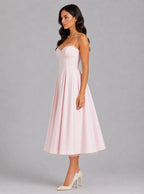 Women's Corset Bodice Midi Dress | Charlotta_3