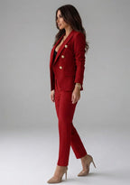 Women's Double Breasted Blazer Two Piece Set | Orlaith_4
