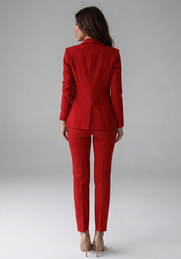 Women's Double Breasted Blazer Two Piece Set | Orlaith_5